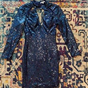 Holographic sequin mini dress- Vegas!